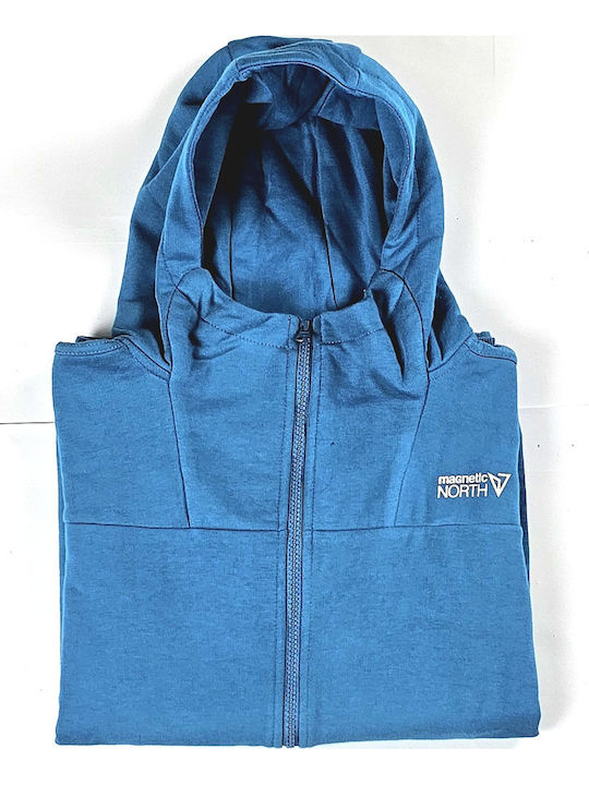 Women's Sweatshirt Jacket Hooded Blue