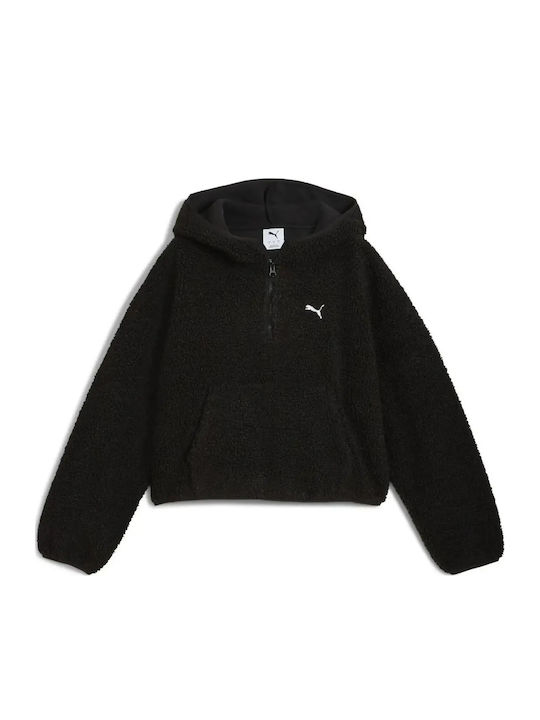 Women's Sweatshirt with Hood Black