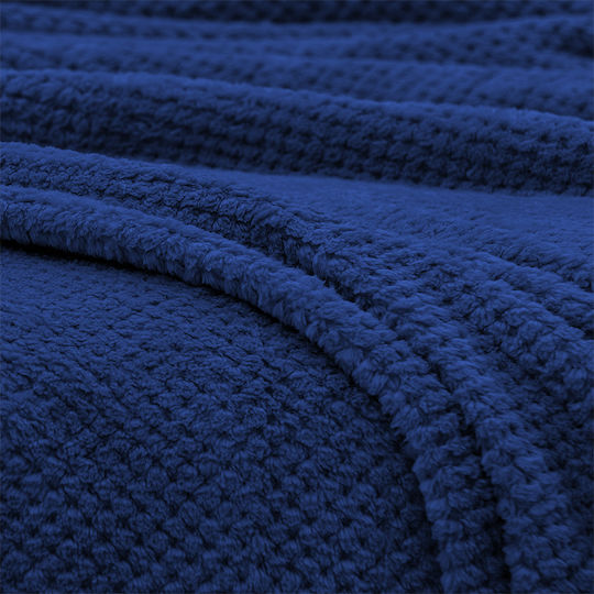 Lino Home Napnest Κουβέρτα Fleece Υπέρδιπλη 220x240εκ. Μπλε