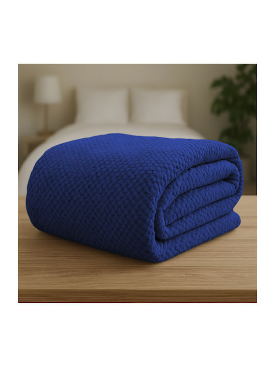Lino Home Napnest Κουβέρτα Fleece Υπέρδιπλη 220x240εκ. Μπλε