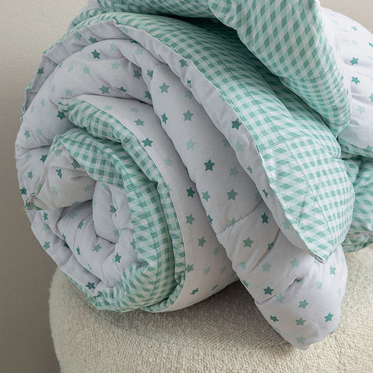 Palamaiki Duvet Crib Cotton Bon Bon Turquoise 110x150cm