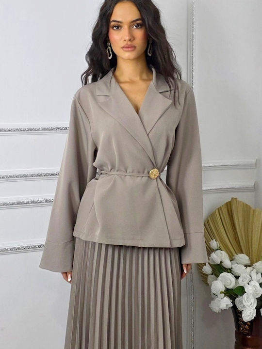 Set mit Maxi Rock Grey