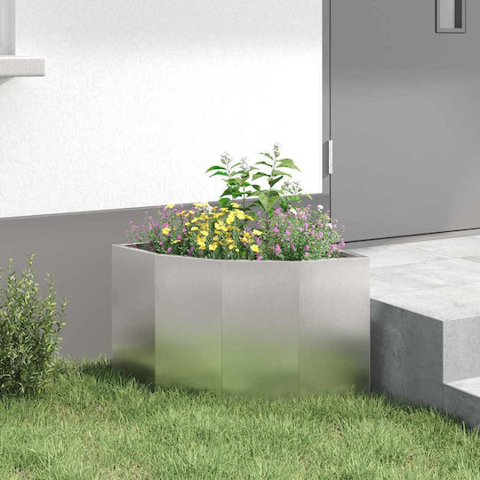 vidaXL Pot Metallic Silver 45x45x35cm.