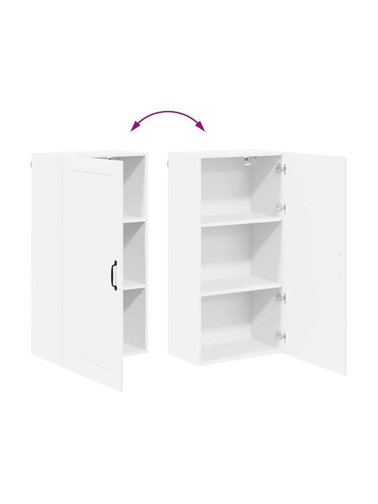 Schrank Wand Weiß 50x31x100cm