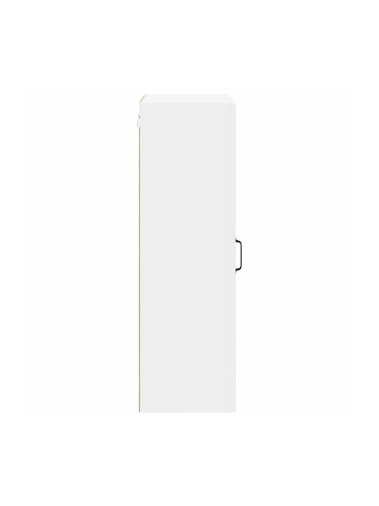 Schrank Wand Weiß 50x31x100cm