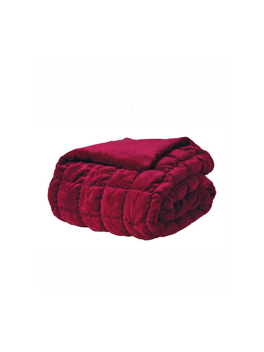 Kentia Πάπλωμα Υπέρδιπλο 220x240εκ. Marshmallow Bordo 460 GSM