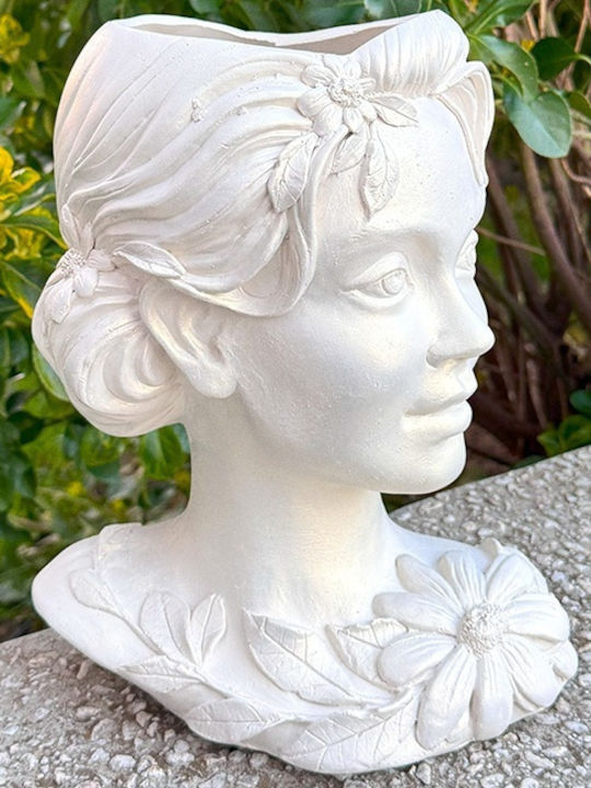 Spring Girl Vase Matte White 28 Cm