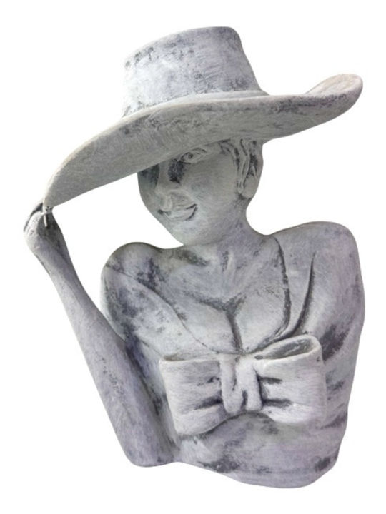Venus Lady Vase M 21cm Vintage Gray