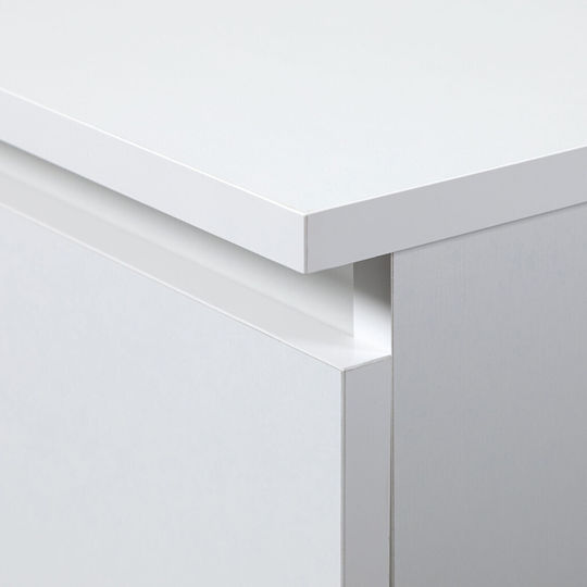 Comoda pentru Dormitor cu 3 sertare Matte White 60x35x57buc