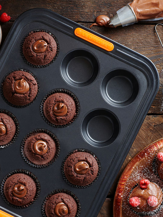 Le Creuset Formă de Patiserie pentru Cupcakes/Muffins din Silicon 40x30x3.78buc 12buc