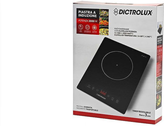 DictroLux Countertop Burner Induktion Single Schwarz