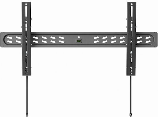 Gembird WM-95T-PRO-01 Βάση Τηλεόρασης Τοίχου έως 95" και 60kg Ασημί