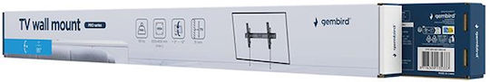 Gembird WM-95T-PRO-01 Βάση Τηλεόρασης Τοίχου έως 95" και 60kg Ασημί