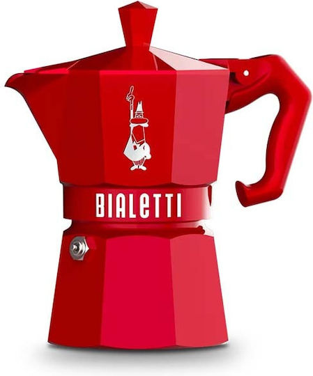 Moka Espressokocher Für Den Herd Rot