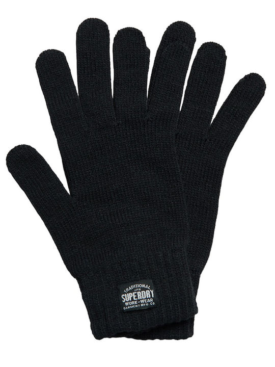 Unisex Knitted Gloves Black