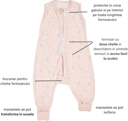 Kidizi Summer Sleeping Bag 0.5 Tog Pink