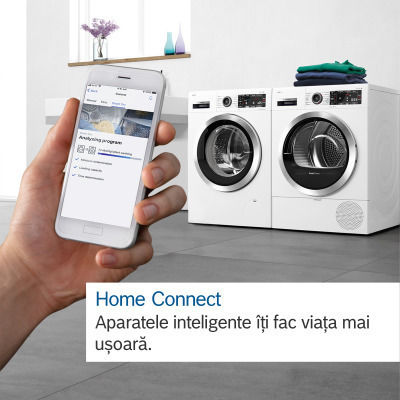 Bosch Пералня 10кг с Парна Технология 1400 Оборота Home Connect WGB254A2BY