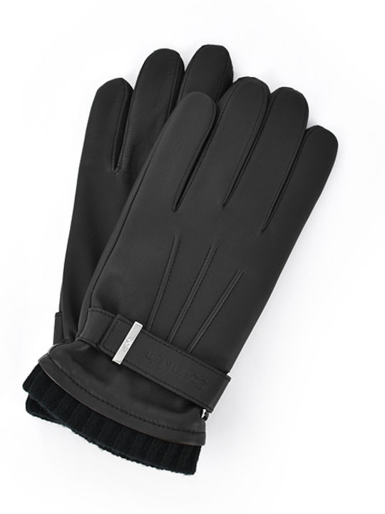 Schwarz Wolle Handschuhe