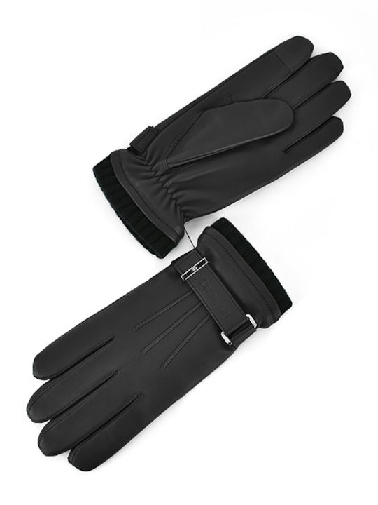 Schwarz Wolle Handschuhe