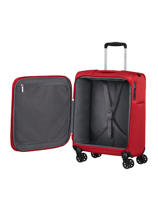 Samsonite Base Breeze Куфар За Пътуване Кабинен Червен С 4 Колела