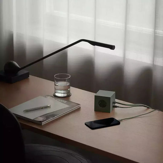 AVOLT PowerCube 3 Positionen mit USB-C und Kabel 3m Grün