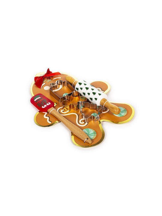 Tri-Coastal Design Gingerbread Christmas Tableware Ornaments Rolling Pin