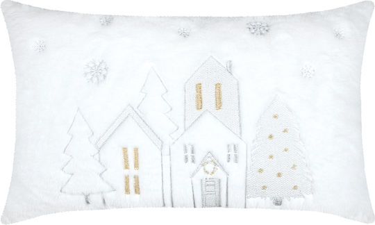 Christmas Fur Pillow 30x50 S-f Hohoho Blanc C3d832002 30x50