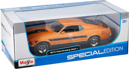 Metal Car Maisto 1 18 Special Edition 1970 Ford Mustang Mach 1 Orange 48 31453 Og
