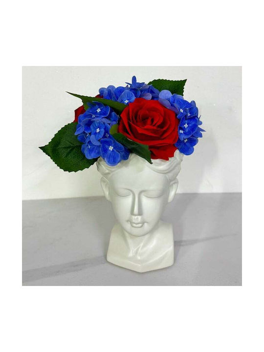 Velve Διακοσμητικό Βάζο Keramik Blau 14x14cm 1Stück