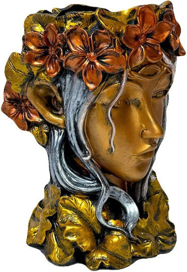 Velve Vază Decorativă Ceramică Gri 18x18xÎnălțime 33cm