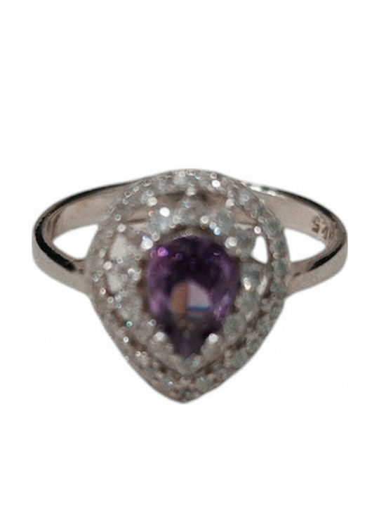 Flavus Damenring Silber Zirkon Silver 925
