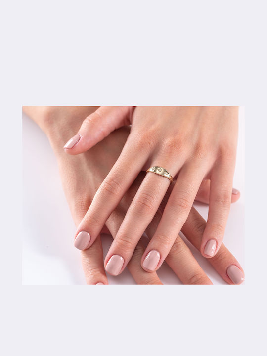 Lunaorocreations Damenring Sterne 14 Karat
