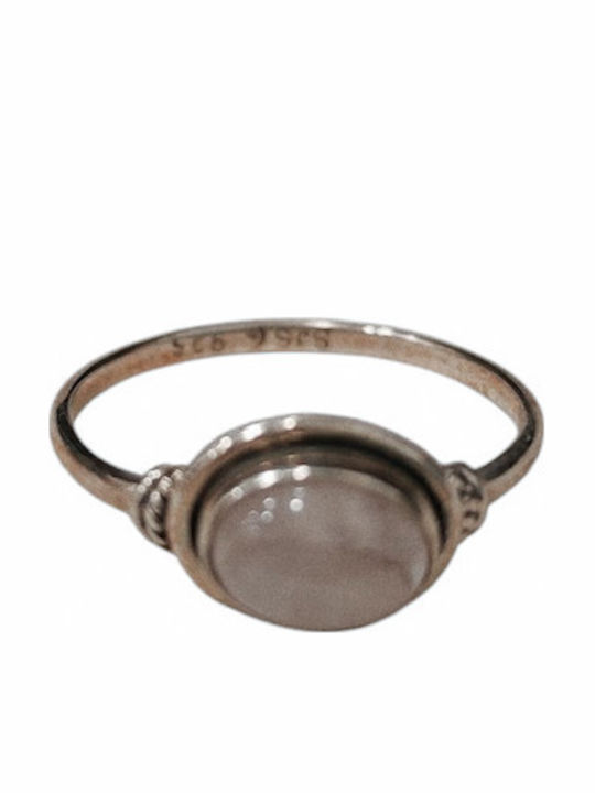 Дамски Пръстен Сребърен Лунен Камък Silver925