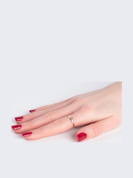 Lunaorocreations Damenring Sterne Zirkon Gelbes Gold