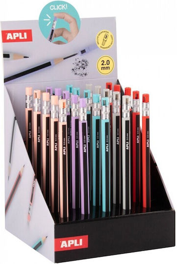 Apli Mechanischer Bleistift 2mm mit Spitzer 25Stück Rosa