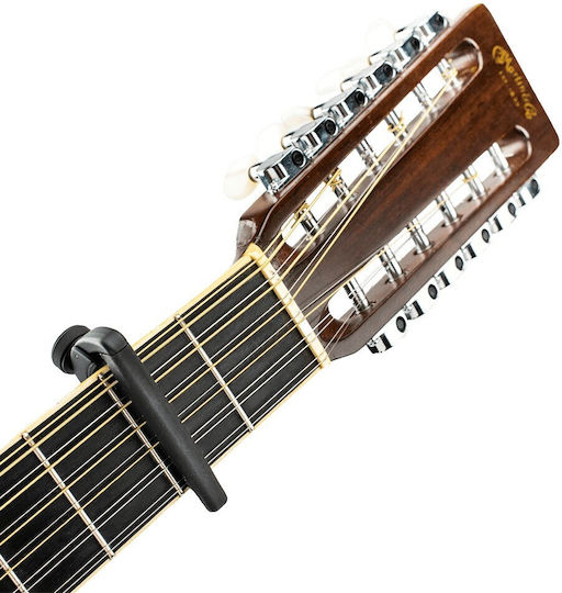 Daddario Clamp Capo for Acoustic and Classic Guitar Pro Plus Capo Black