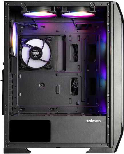 Zalman N7 PLUS V2 Gaming Midi Tower Κουτί Υπολογιστή με Πλαϊνό Παράθυρο Μαύρο