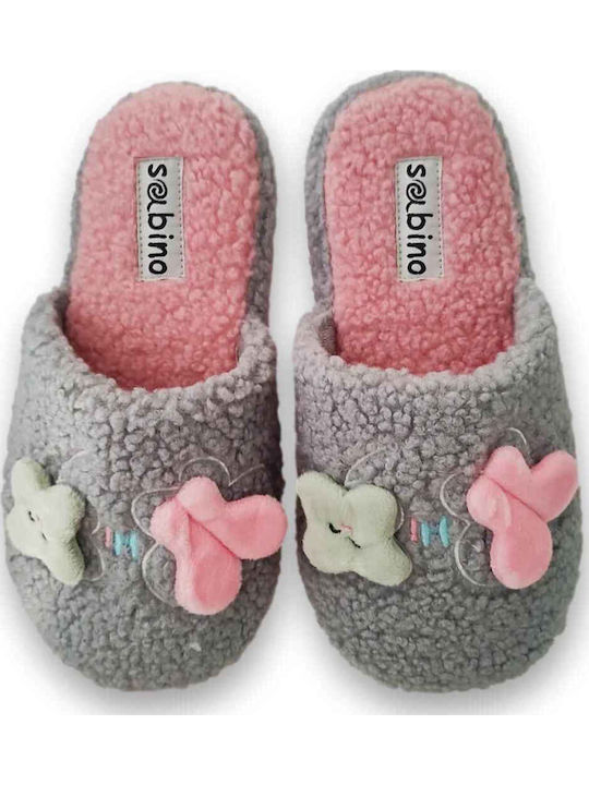 Winter Women's Slippers Gray
