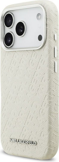 Karl Lagerfeld Back Cover Plastic / Silicone Beige (iPhone 17 Pro)