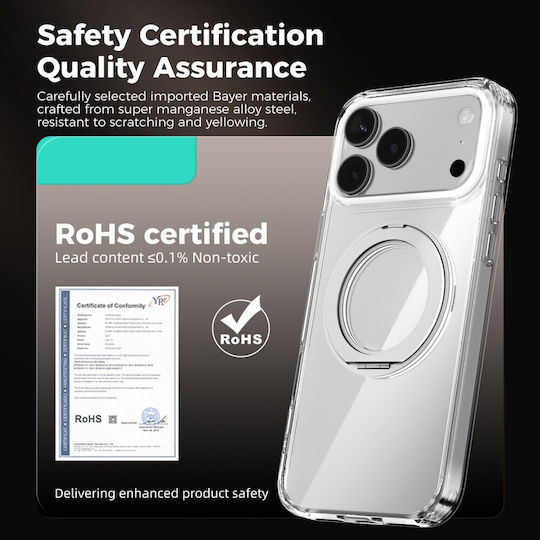 Abeel Back Cover Plastic Transparent (iPhone 17 Pro Max)