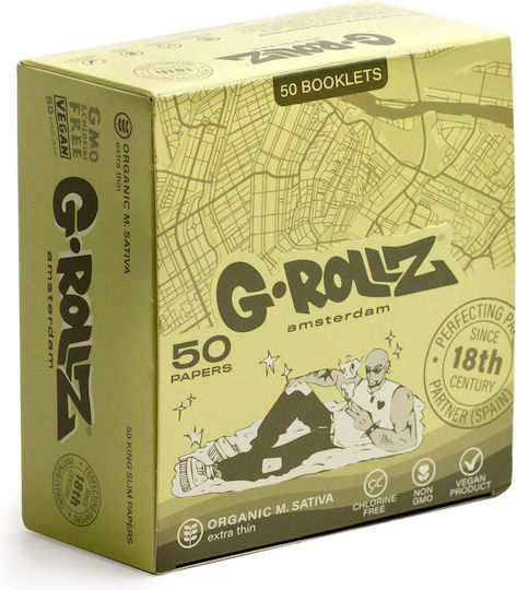 G-Rollz Χαρτάκια Στριφτού Τσιγάρου 50 φύλλα 1τμχ