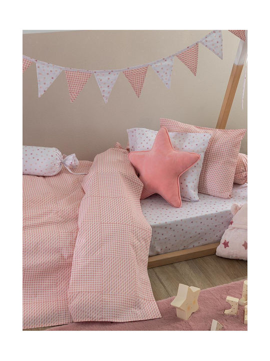 Palamaiki Baby Bettlaken Für Krippe Baumwolle Angepasst Rosa 70x140cm