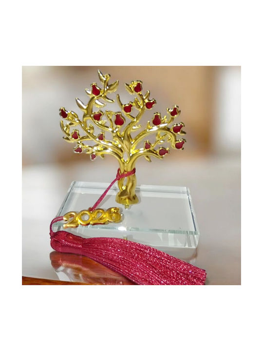 ShuShu Tischplatte Glücksbringer Bäumchen Transparent aus Kristall 2026 8x8cm 1Stück