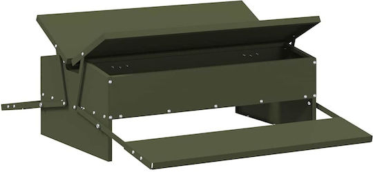 vidaXL Chicken Automatic Metal Feeder for Chickens and Poultry with Capacity 4.25kg 75x53x20.5cm.