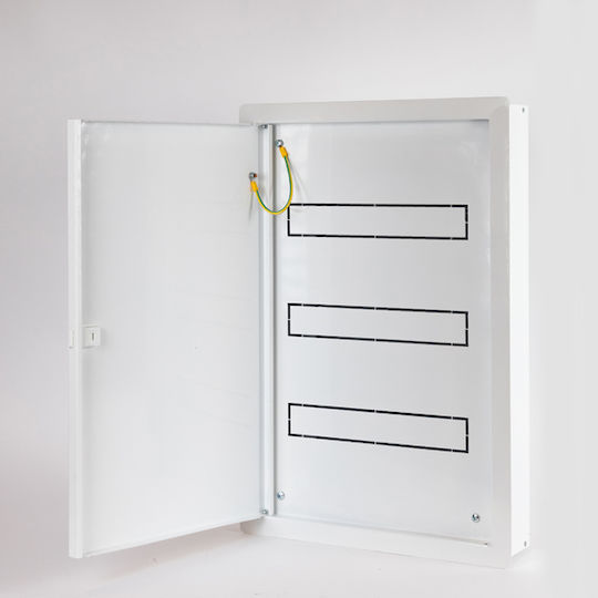 Eurolamp Elektrischer Sicherungskasten Gemauert, 3 Reihen, 16 Elemente