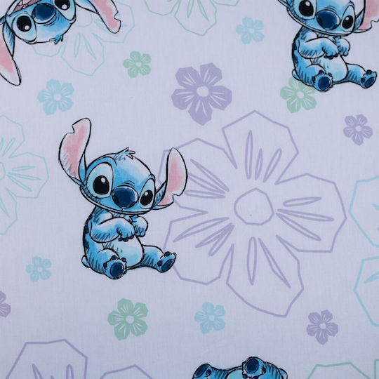 Disney Sheet Single Cotton Lilo And Stitch 90x200cm
