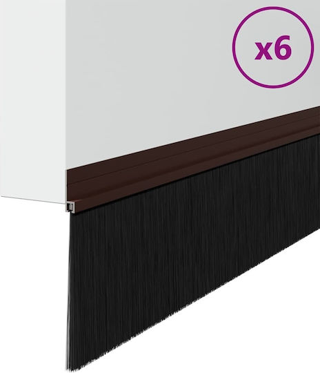 vidaXL Zugluftstopper Tür in Braun Farbe 1mx11cm