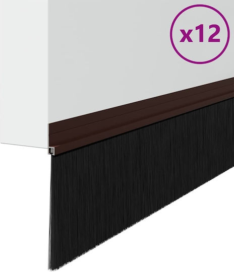 vidaXL Zugluftstopper Tür in Braun Farbe 1mx11cm