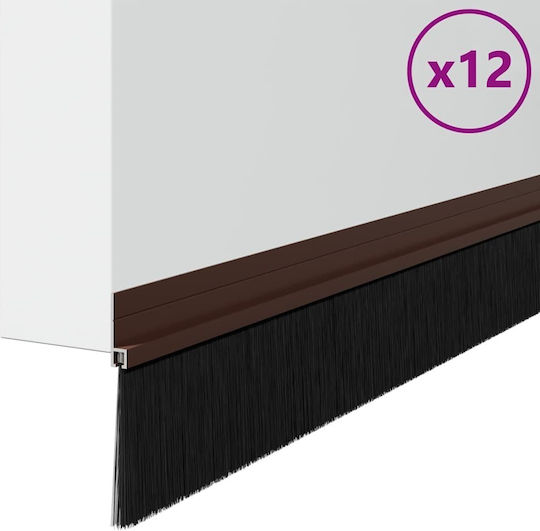 vidaXL Zugluftstopper Tür in Braun Farbe 1mx7cm