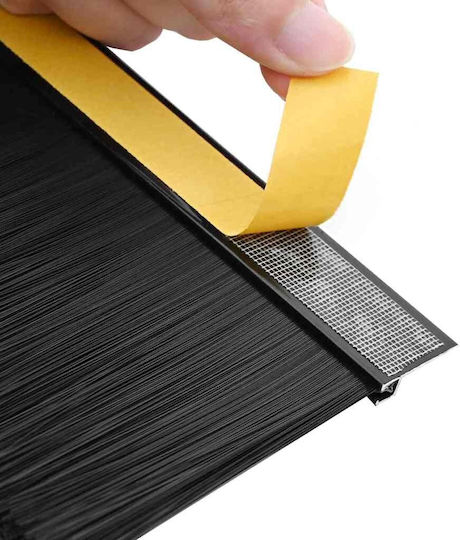 vidaXL Zugluftstopper Tür in Schwarz Farbe 1mx7cm